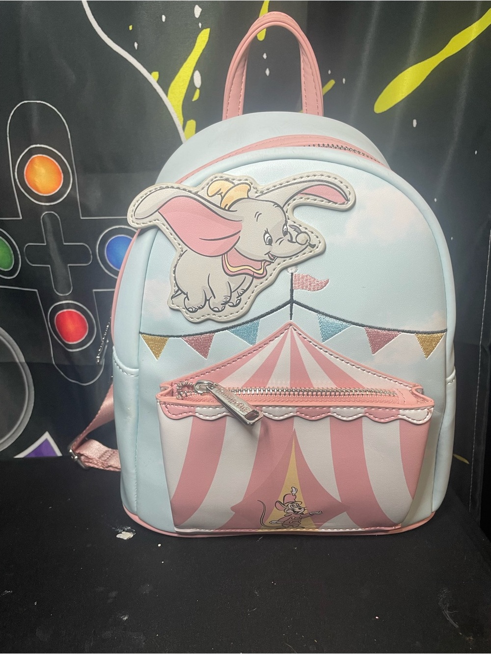 Disney Dumbo Mini Backpack - Pink & Light Blue